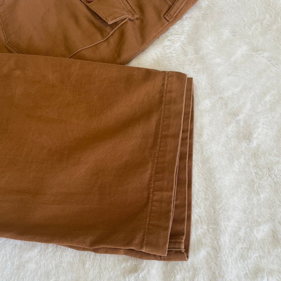 Doen The Wilder Pants Wide Leg High Rise Orange Brown Size 28 - Picture 5 of 12